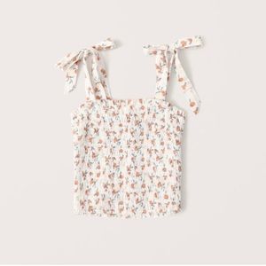 ❌on hold❌Abercrombie & Fitch smocked tie strap cami